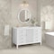 James Martin Vanities 48'' Vanity, Bright White w/ 3 CM White Zeus Quartz Top 485-V48-BW-3WZ - alternate 3